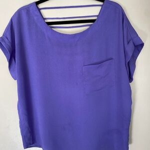 LUSH Purple Silk Shirt - M